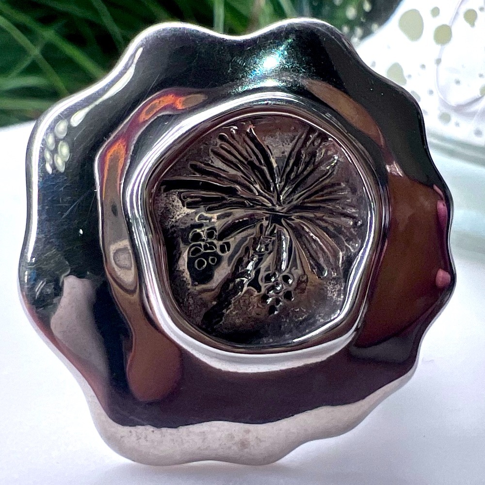 HG Silver Palmtree Ring